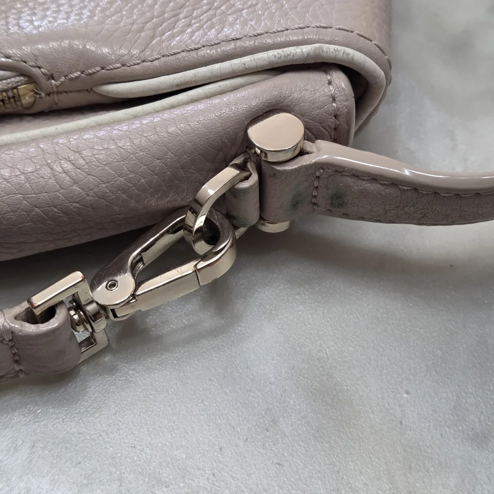 Kate Spade Chester Street Miri Taupe/Pink Pebbled Leather Shoulder/Crossbody Bag